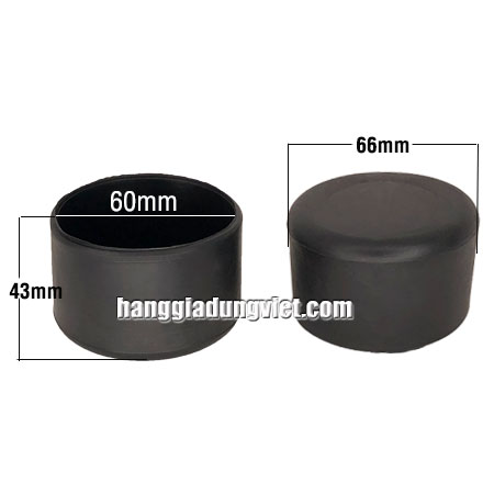 Bộ 4 Đế Cao Su Bọc Chân Ghế Phi 60