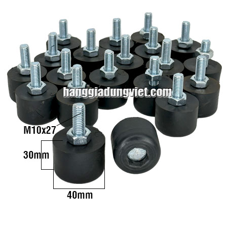 Bộ 4 Đế Cao Su Giảm Chấn Chống Rung M10x25mm