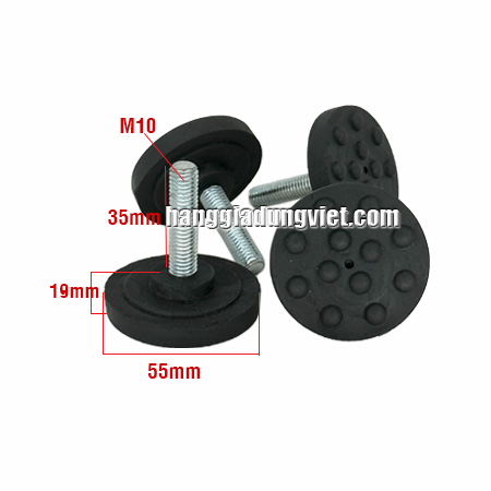 Bộ 4 Đế Cao Su Tăng Chỉnh Bulong 10x35mm