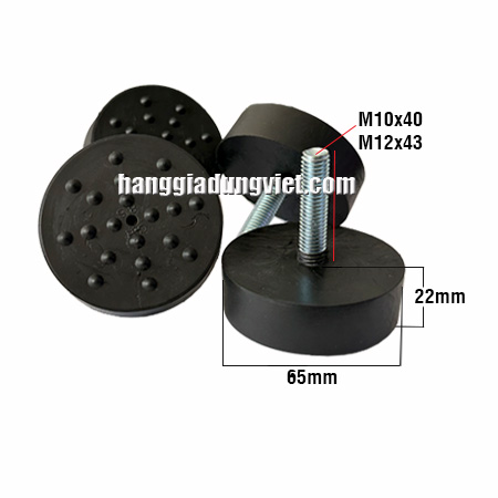 Bộ 4 Đế Cao Su Tăng Chỉnh M10, M12 (Nhiều Size)