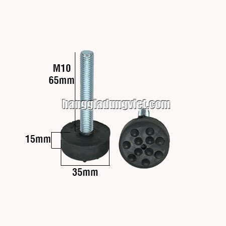 Bộ 4 Đế Cao Su Tăng Chỉnh M10x65