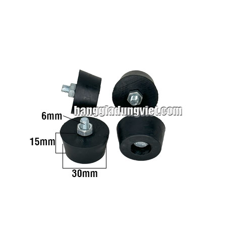 Bộ 4 Đế Cao Su Tăng Chỉnh M6