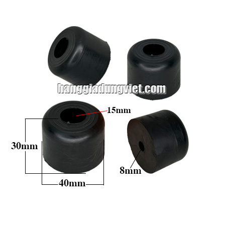 Bộ 4 Đế Đệm Cao Su Đa Năng (ĐK40x30mm)