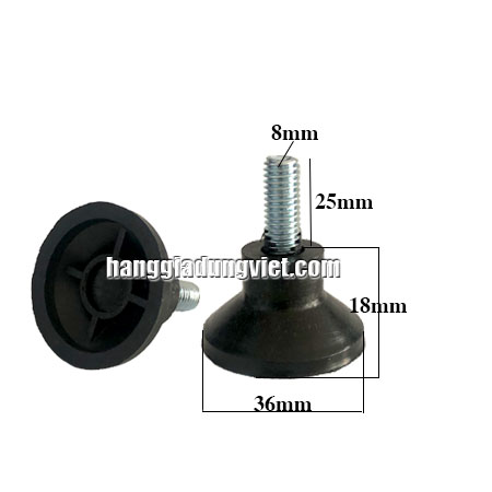 Bộ 4 Đế Nhựa Tăng Chỉnh Bulong 8mm