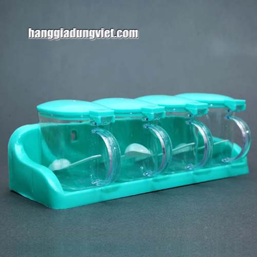 Bộ 4 Hủ Đựng Gia Vị