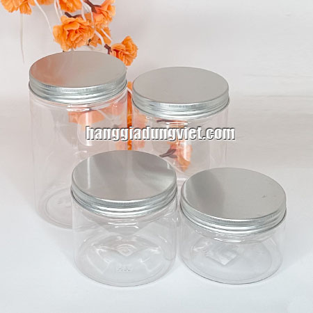 Bộ 4 Hủ Nhựa Nắp Nhôm Tiện Dụng