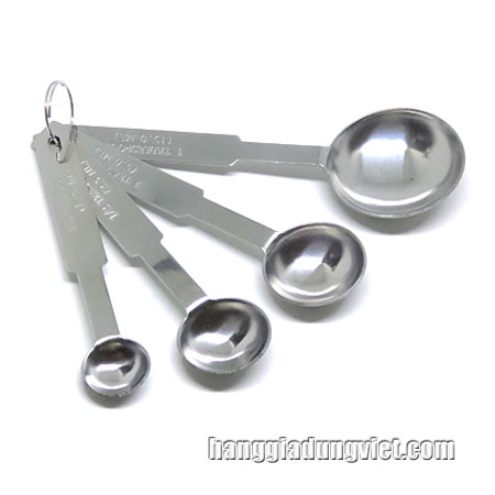 Bộ 4 Muỗng Đo Lường Inox Cao Cấp