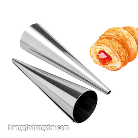Bộ 5 Khuôn Làm Bánh Ốc Quế Inox Cao Cấp (12x3.5 cm)