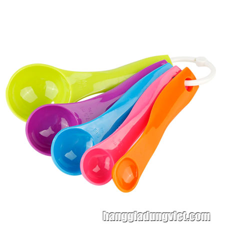 Bộ 5 Muỗng Đo Lường Gia Vị Nhiều Màu