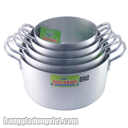 Bộ 5 Nồi Nhôm Cao Cấp Kim Hằng (16-18-20-22-24)