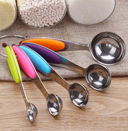 Bộ 5 Thìa Đong Inox Sắc Màu Sang Trọng