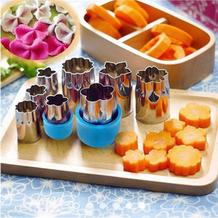 Bộ 8 Món inox Cắt Tạo Hình Củ Quả 