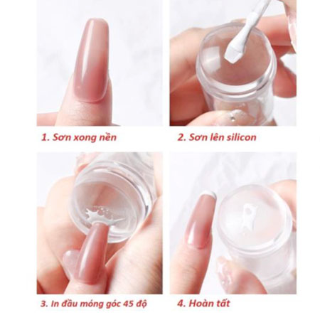 Bộ Dấu Silicon Tạo Kiểu Đầu Móng