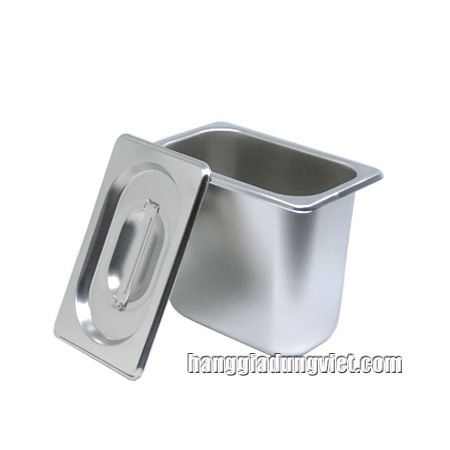 Bộ Khay Inox Cao Cấp Có Nắp (178x108x150mm)