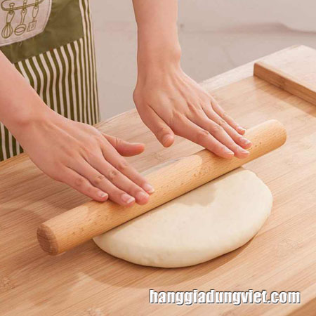 Cán Lăn Bột Gỗ Đa Năng 34cm