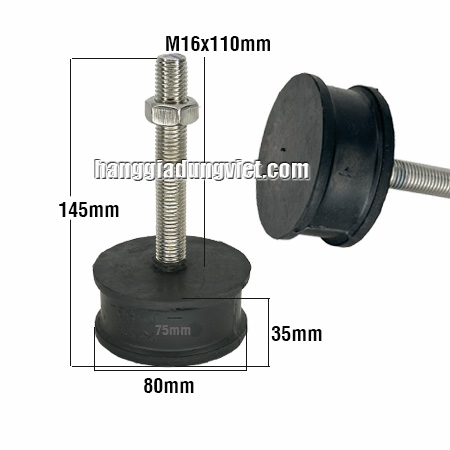 Cao Su Chân Máy Chống Rung Bulong iNox