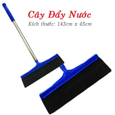Cây Đẩy Nước Cán Inox (143x45cm)