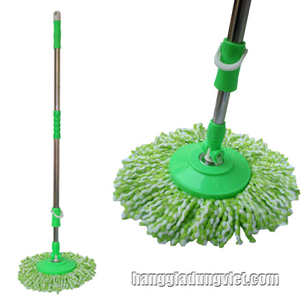 Cây Lau Nhà 360 Độ Inox Cao Cấp Màu Xanh Lá