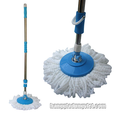Cây Lau NHà 360 Độ Inox Cao Cấp Xanh Dương