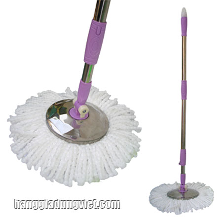 Cây Lau Nhà 360 Độ Inox Dày Màu Tím