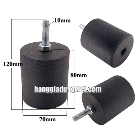 Chân Đế Cao Su Chống Rung (M10, 80x70mm)