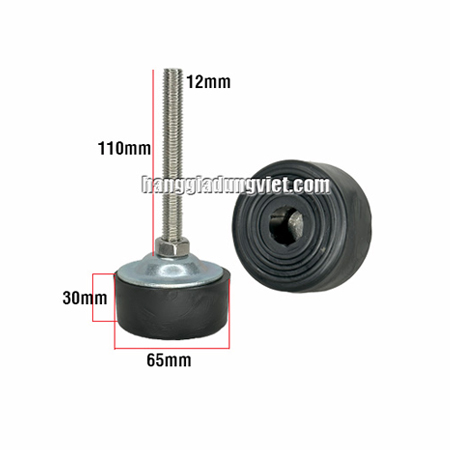Chân Đế Cao Su Tăng Chỉnh Giãm Chấn Chống Rung M12