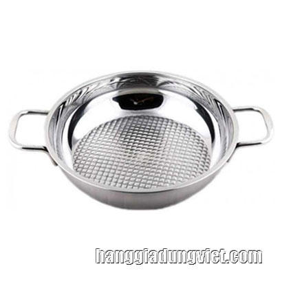 Chảo Caro Inox 3 Đáy Fivestar Chính Hãng 24cm (Không Nắp)