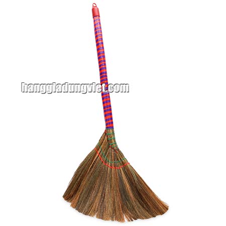 Chổi Bông Cỏ Quấn Nhựa Nhiều Màu
