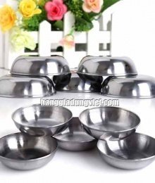 Combo 10 Chén Inox Đổ Bánh Bèo (8.1x2cm)
