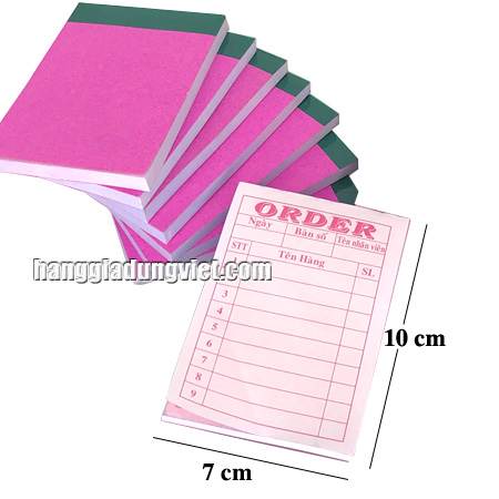 Combo 10 Cuốn Giấy Order 2 Liên