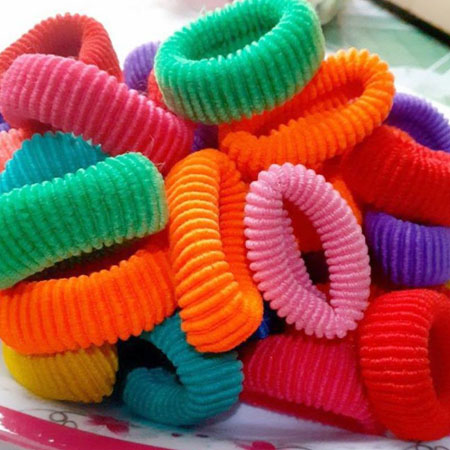 Combo 10 Dây Thun Cột Tóc Nhiều Màu 1.5CM