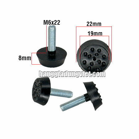 Combo 10 Đế Nhựa Tăng Chỉnh Bulong M6x22