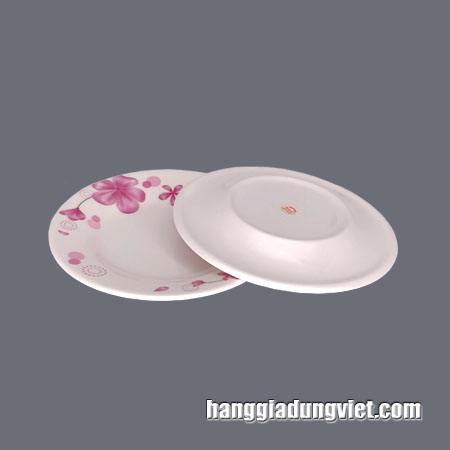 10 Dĩa Tròn Cạn Nhựa Melamine  Cao Cấp A5006