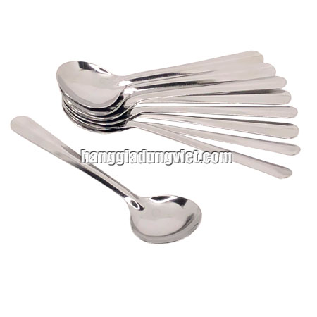 Combo 10 Muỗng Canh Inox Tròn Cán Dài
