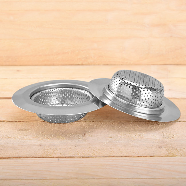 COMBO 2 CÁI LỌC RÁC BỒN RỬA CHÉN INOX LOẠI TRÒN
