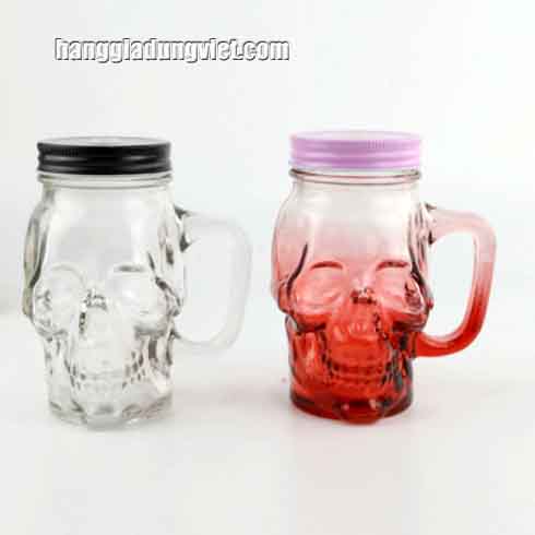 Combo 2 Ly Thủy Tinh Đầu Lâu 500ml