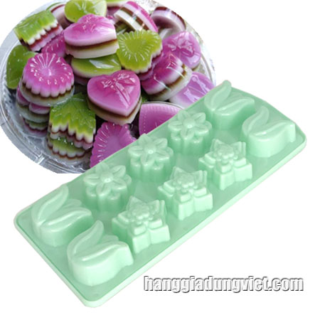 Combo 3 Khuôn Làm Thạch Rau Câu Đá Viên
