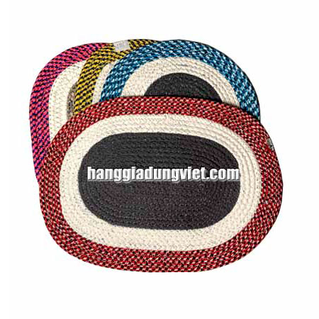 Combo 3 Thảm Chùi Chân Oval 50x30cm (Màu sắc ngẫu nhiên)