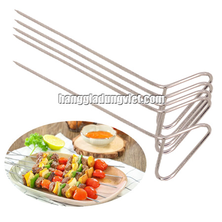 Combo 5 Cây Xiên Thịt Nướng Inox Dày