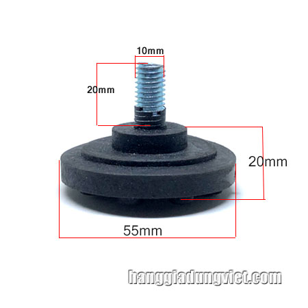 Combo 4 Đế Tăng Chỉnh Cao 40mm, BuLong 10 Ly