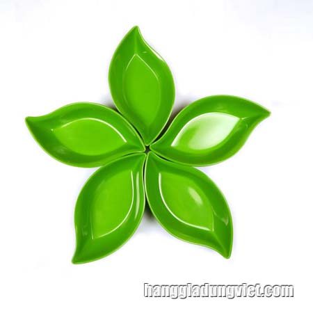 Combo 10 Chén Nhựa Đựng Gia Vị Hình Chiếc Lá