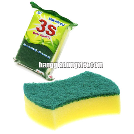 Combo 5 Miếng Bông Rửa Chén 3S Loại Tốt