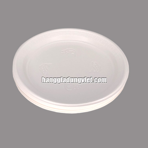 Combo 50 Dĩa Nhựa Mỏng PP Dùng Một Lần Phi 23