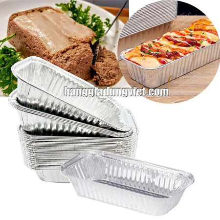 Combo 40 Khay Giấy Bạc Nhỏ Gọn Sâu Lòng Tiện Dụng