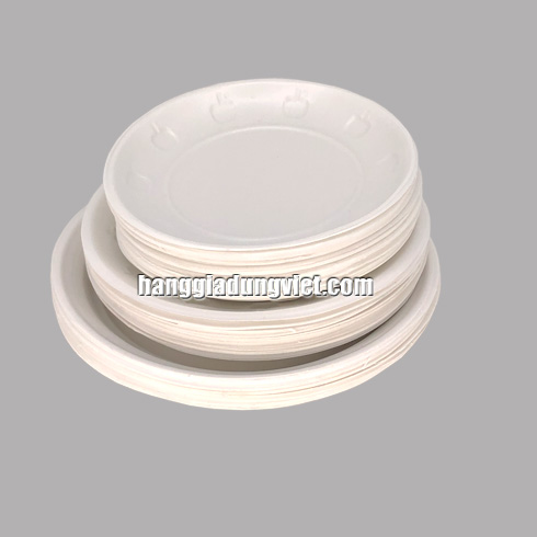 Combo 60 Dĩa Nhựa PP Mỏng Dùng Một Lần 