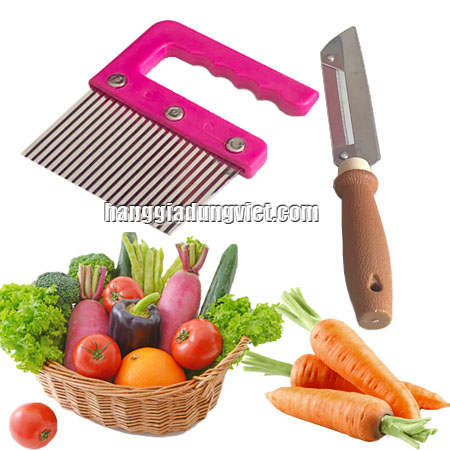 Combo Dao Bào Dao Sắt Tạo Hình Củ Quả