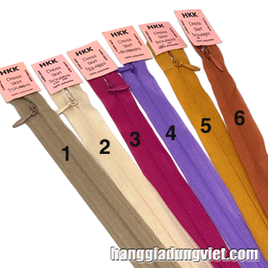 Dây Kéo Giọt Nước Dài 6 Tấc (Nhiều Màu)