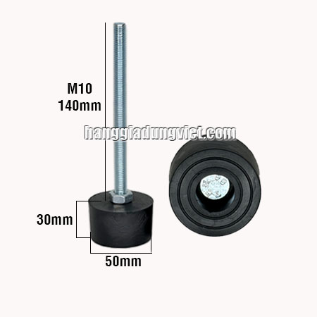 Chân Đế Cao Su Tăng Chỉnh Chiều Cao 170mm
