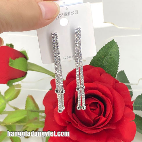 Đôi Bông Tai Dây Xoàn Thời Trang Cao Cấp