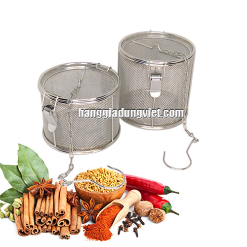 Dụng Cụ Lọc Gia Vị Inox Cao Cấp (Nắp Gài Chắc Chắn)
